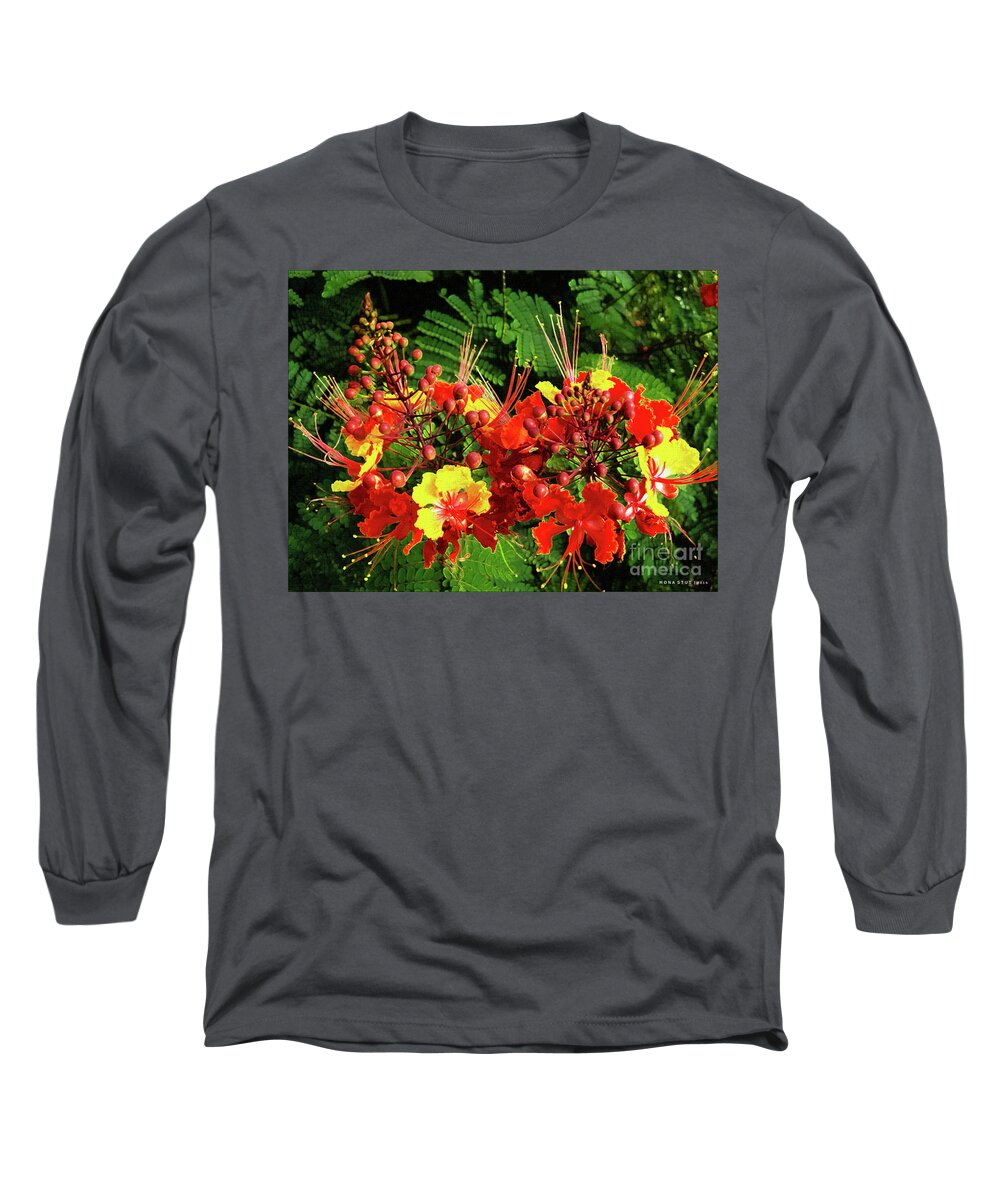 Mona Stut Long Sleeve T-Shirt featuring the photograph Mexican Bird Of Paradise by Mona Stut