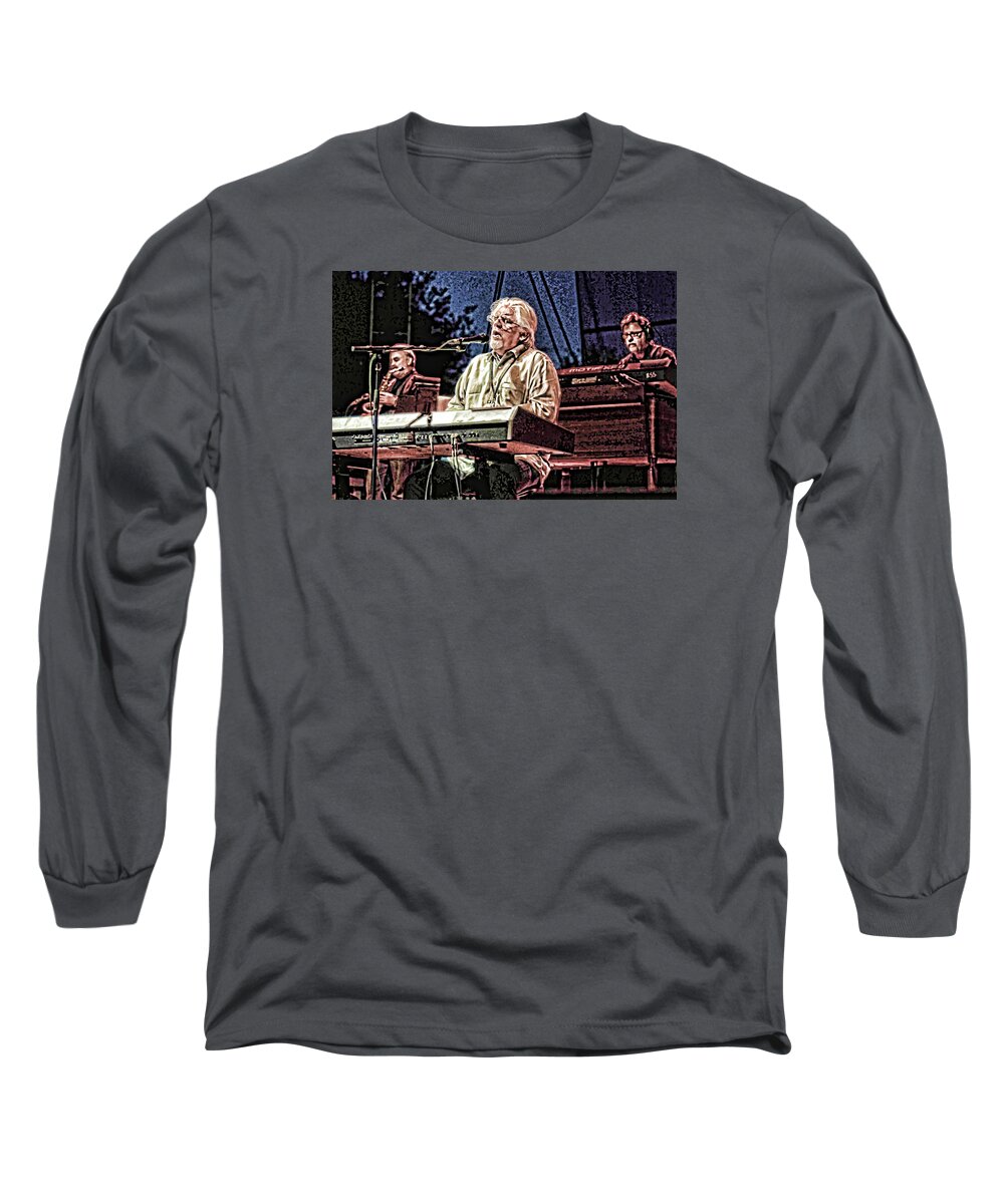 Michael Mcdonald Long Sleeve T-Shirt featuring the photograph Michael McDonald and Band by Ginger Wakem