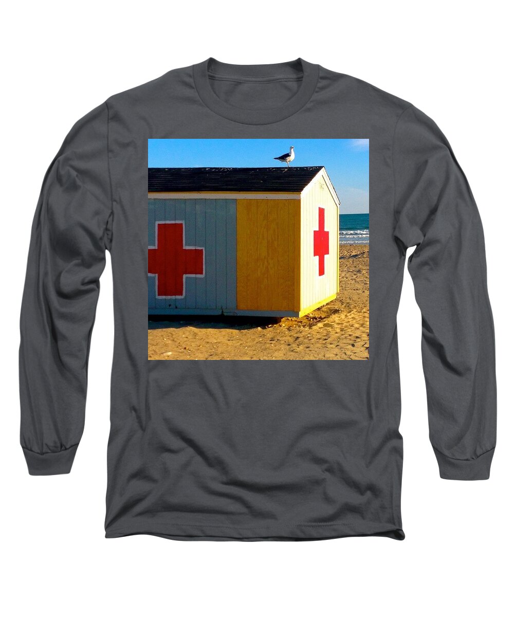 Beach Long Sleeve T-Shirt featuring the photograph Guard by Kate Arsenault 