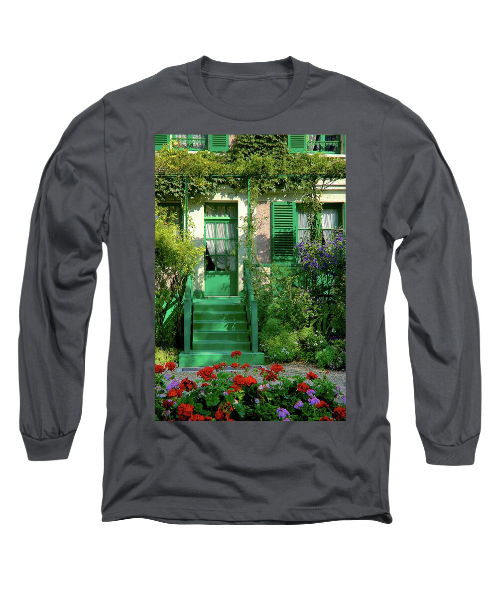Monet Long Sleeve T-Shirt featuring the photograph Monet's House by Rebekah Zivicki