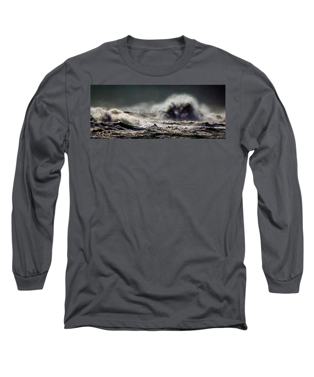 Sea Monster Long Sleeve T-Shirt featuring the photograph Monster of the Seas by Bill Swartwout