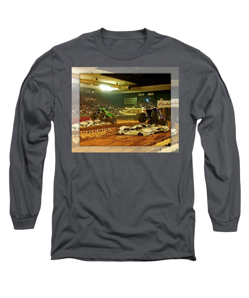 Amp Tour Long Sleeve T-Shirt featuring the photograph Monster Truck 3a by Walter Herrit