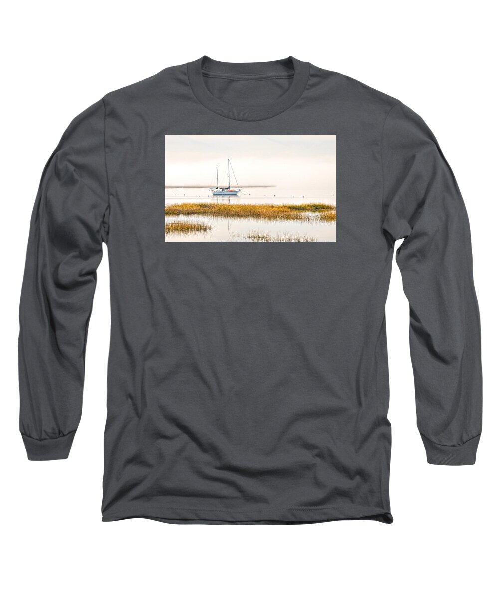 Mooring Long Sleeve T-Shirt featuring the photograph Mooring Line by Scott Hansen