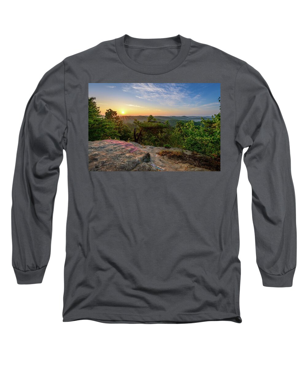 Kentucky Long Sleeve T-Shirt featuring the photograph Morning Colors by Michael Scott