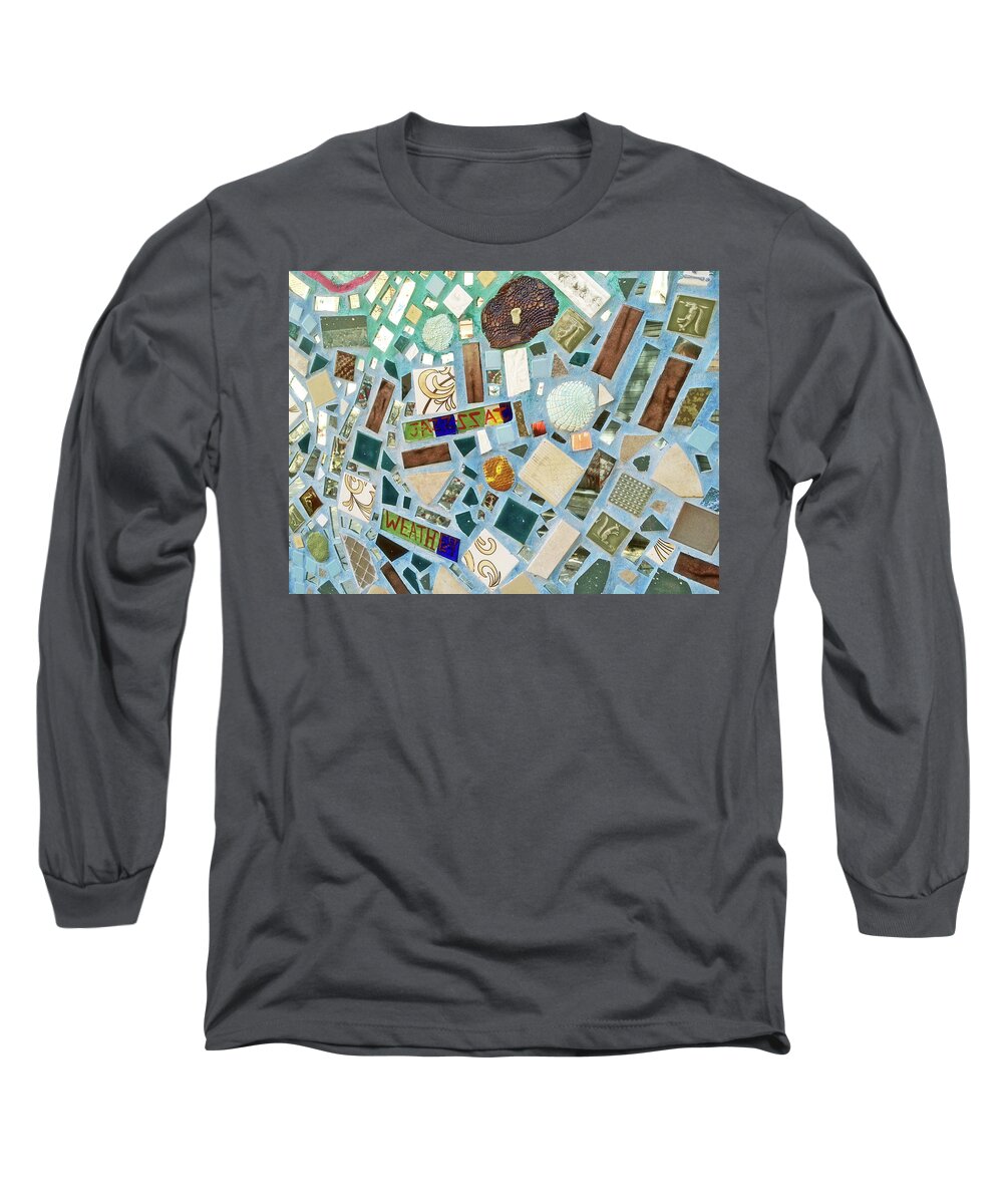 Mosaic Long Sleeve T-Shirt featuring the photograph Mosaic No. 6-1 by Sandy Taylor