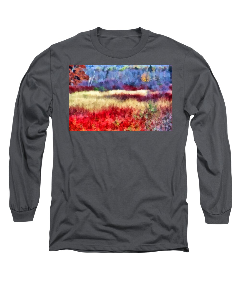 Field Long Sleeve T-Shirt featuring the photograph Mother Nature's Artistry by Carol Randall