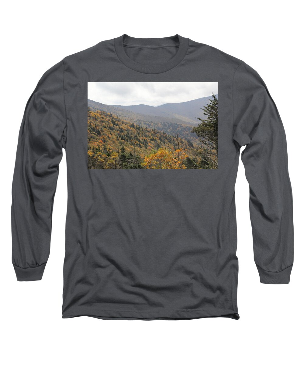 Mountains Long Sleeve T-Shirt featuring the photograph Mountain Side Long View by Allen Nice-Webb