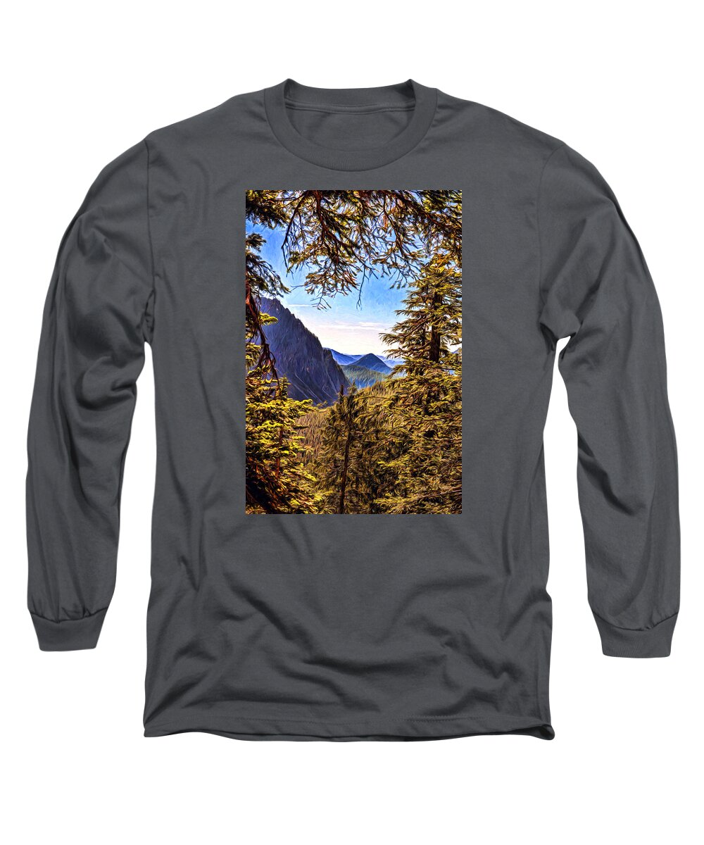 Mountain Long Sleeve T-Shirt featuring the photograph Mountain Views by Anthony Baatz