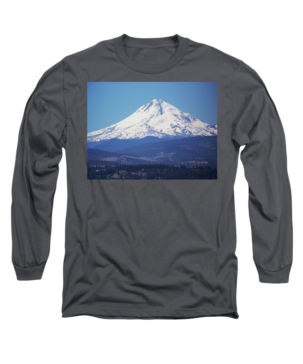 Mt. Hood Long Sleeve T-Shirt featuring the photograph Mt. Hood by Julie Rauscher