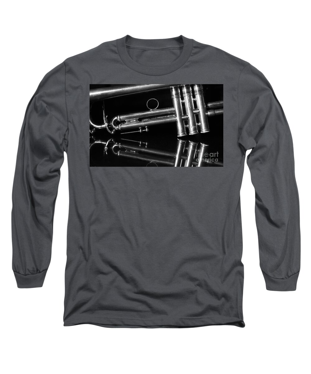 Abstract Long Sleeve T-Shirt featuring the photograph Musically by Dan Holm