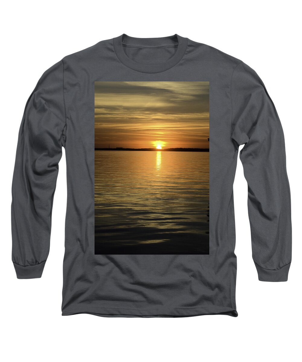 Beach Cottage Life Long Sleeve T-Shirt featuring the painting Nature's Impressionism by Mary Hahn Ward