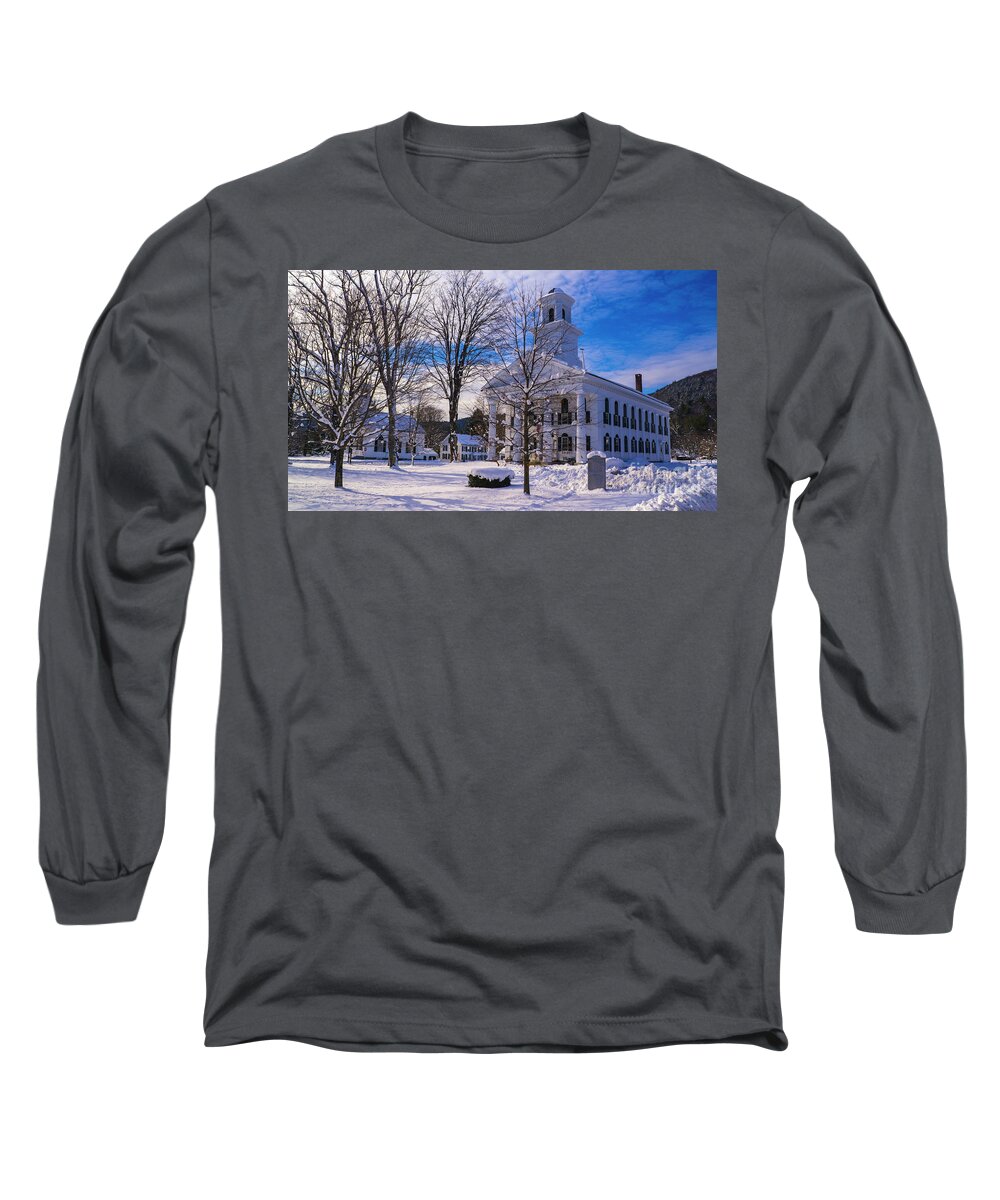 Vermont Long Sleeve T-Shirt featuring the photograph Newfane Vermont. by Scenic Vermont Photography