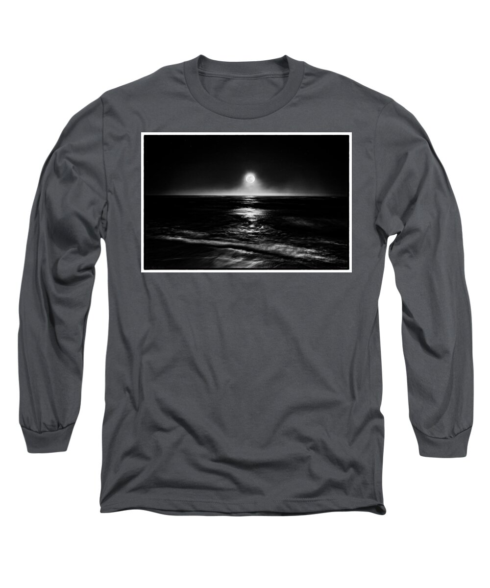Ocean Long Sleeve T-Shirt featuring the photograph Night Light by C Renee Martin