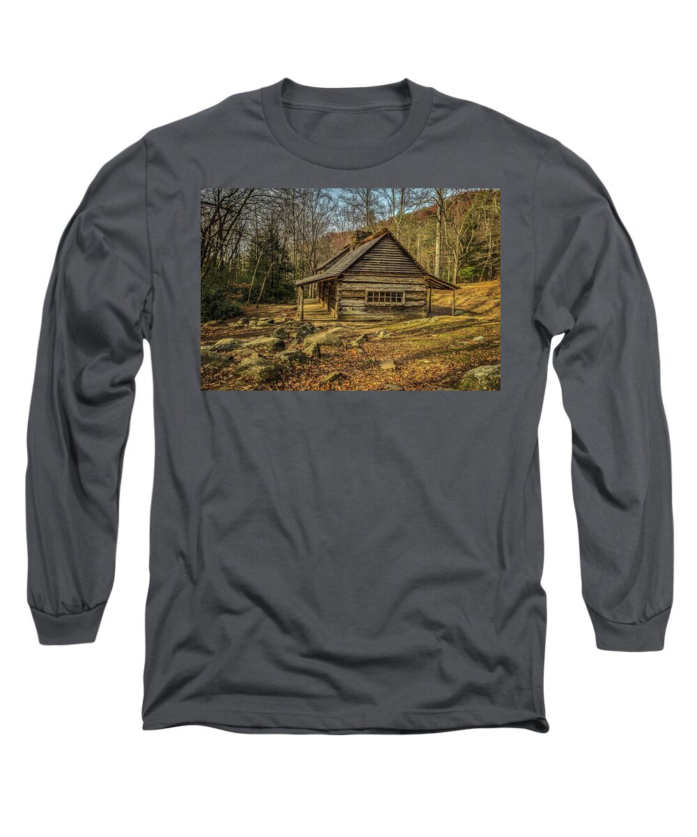 Farm Long Sleeve T-Shirt featuring the photograph Noah BUD Ogle farm by George Kenhan