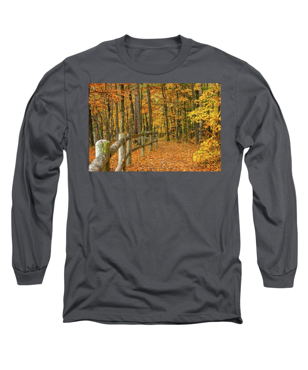 North Country Trail Long Sleeve T-Shirt featuring the photograph North Country Trail 1 by Steve L'Italien