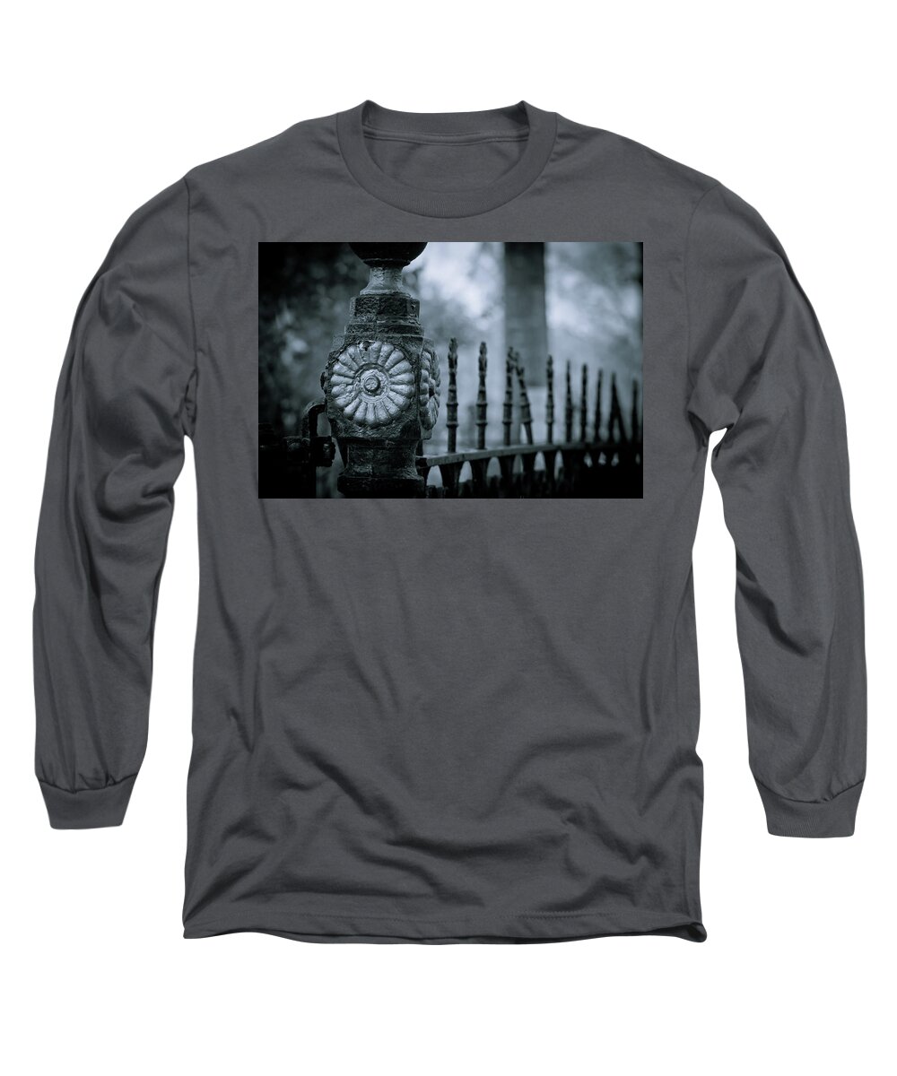 Cemetery Long Sleeve T-Shirt featuring the photograph Oakwood Cemetery by Linda Unger