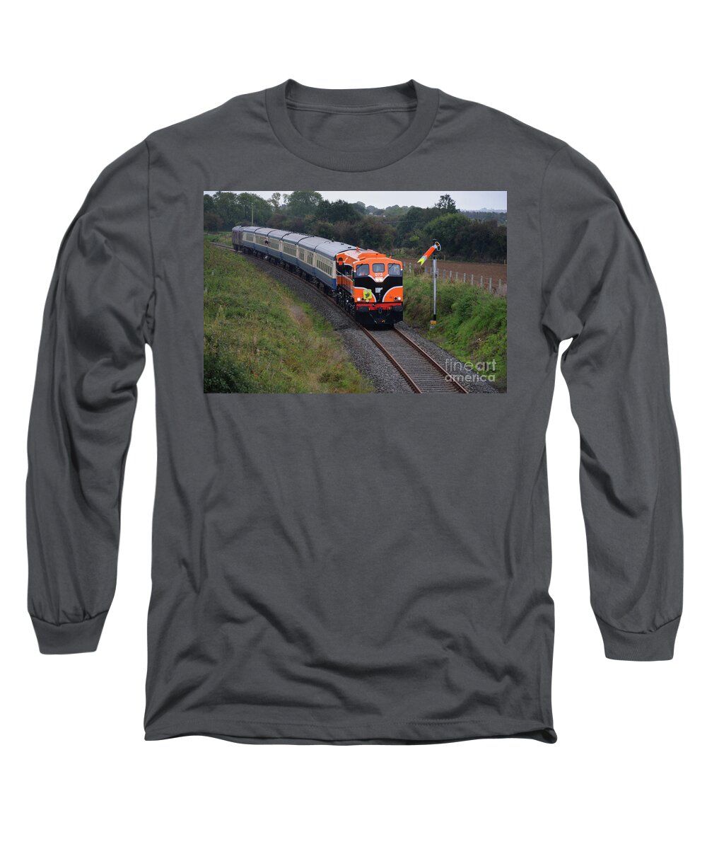 Train Long Sleeve T-Shirt featuring the photograph Old diesel engine by Joe Cashin