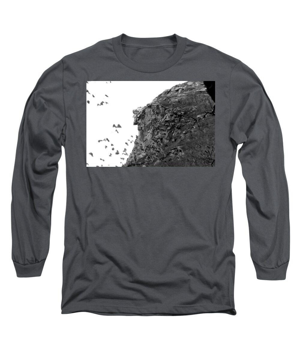 Old Man In The Mountain Long Sleeve T-Shirt featuring the photograph Old Man in the Mountain by Greg Fortier