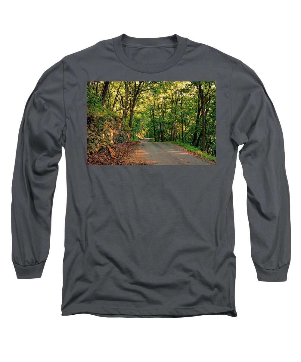 Old Plank Road Long Sleeve T-Shirt featuring the photograph Old Plank Road by Cricket Hackmann