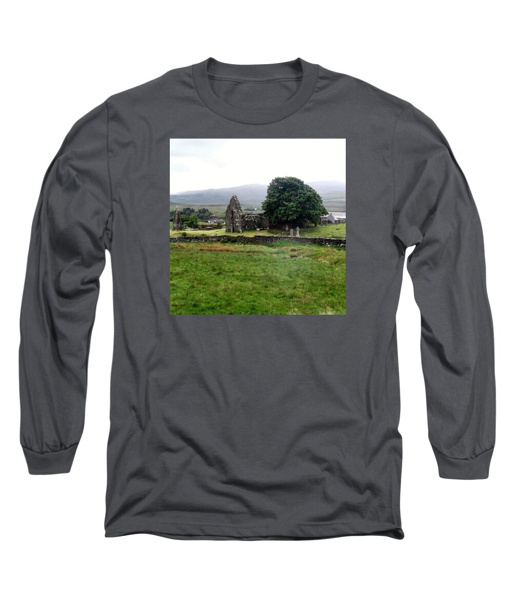 Walking Long Sleeve T-Shirt featuring the photograph Old Country Church by Charlotte Cooper