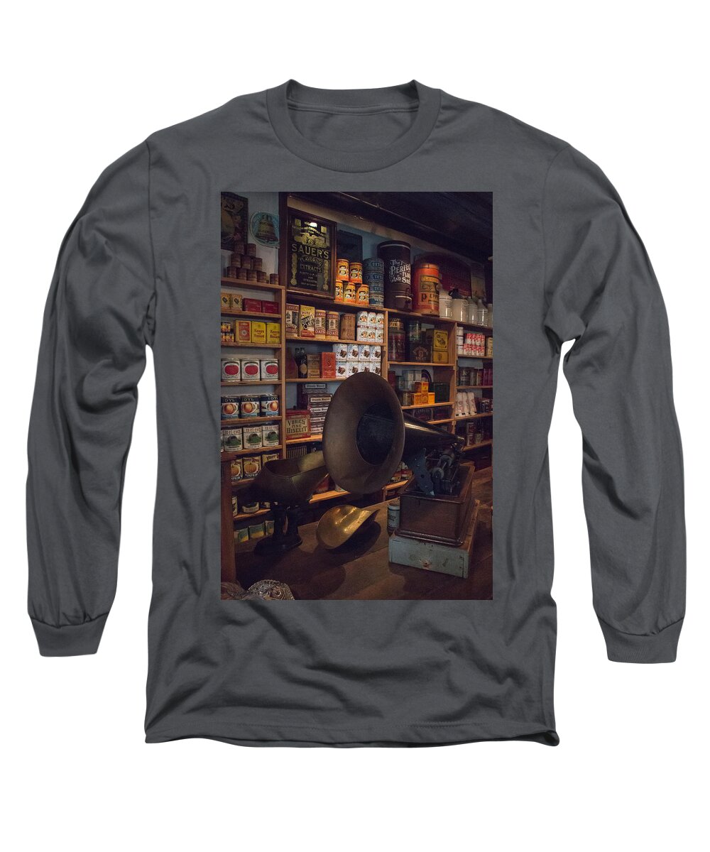 Store Long Sleeve T-Shirt featuring the photograph Old Shopping Days by Kathleen Scanlan