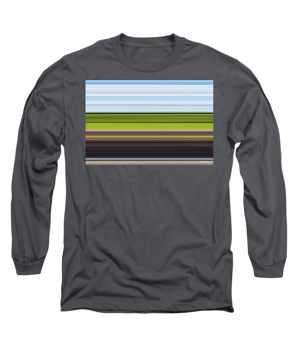 Road Long Sleeve T-Shirt featuring the painting On Road III by Gianni Sarcone