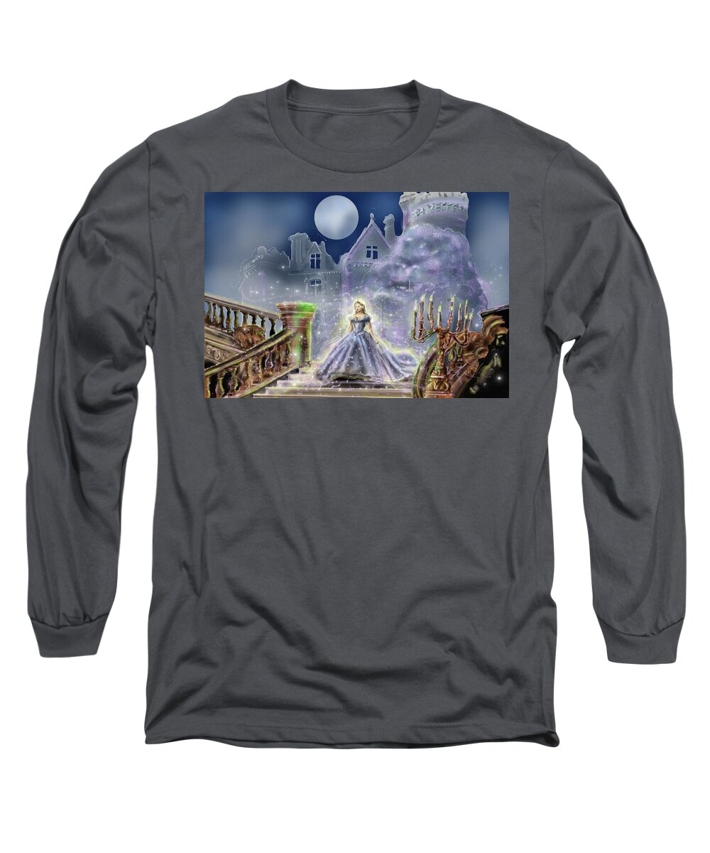Cinderalla Long Sleeve T-Shirt featuring the painting Oncew Upon A Time by Rob Hartman