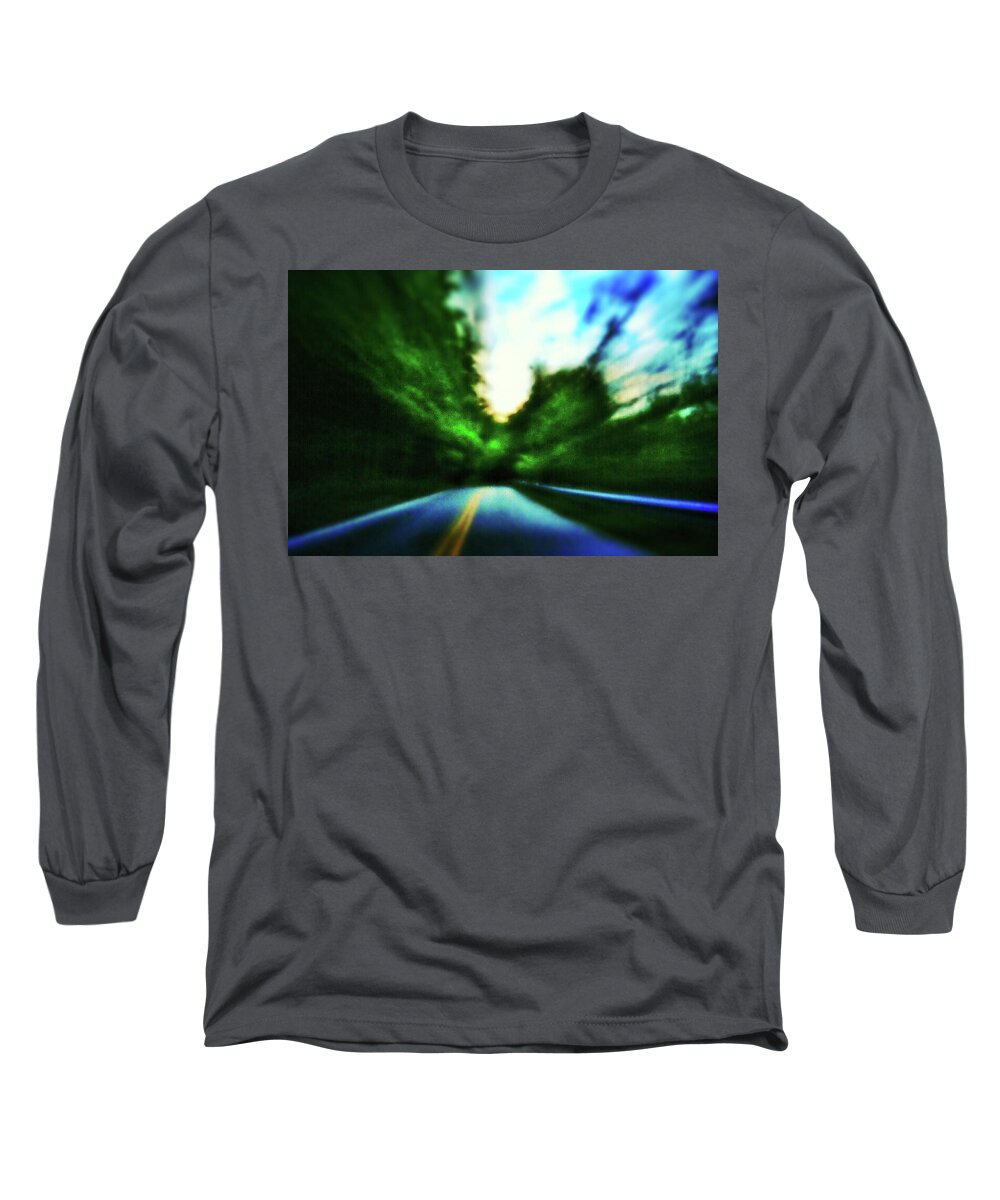 Pinhole Long Sleeve T-Shirt featuring the photograph Open Road by Al Harden