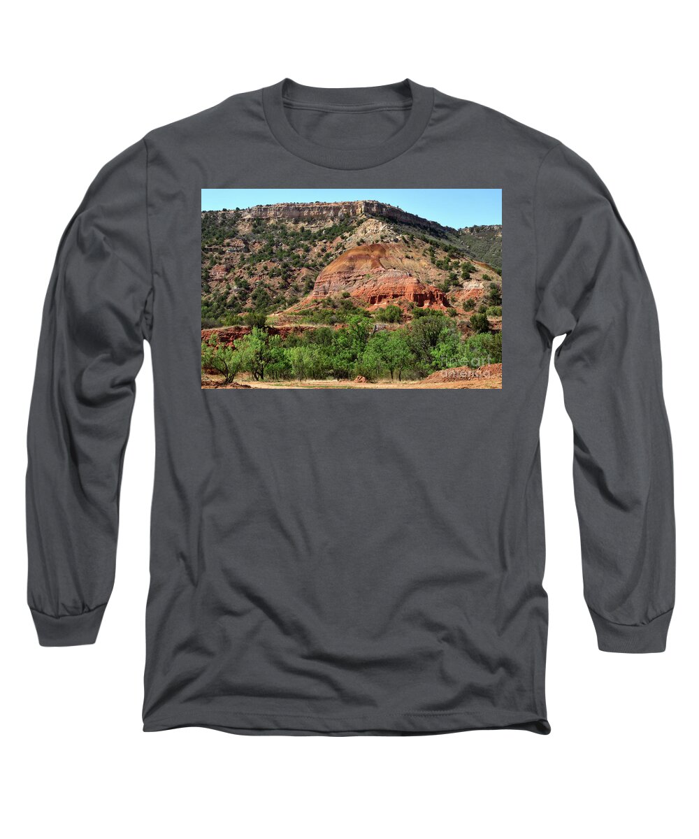 Palo Duro Long Sleeve T-Shirt featuring the photograph Palo Duro Canyon in Texas by Louise Heusinkveld