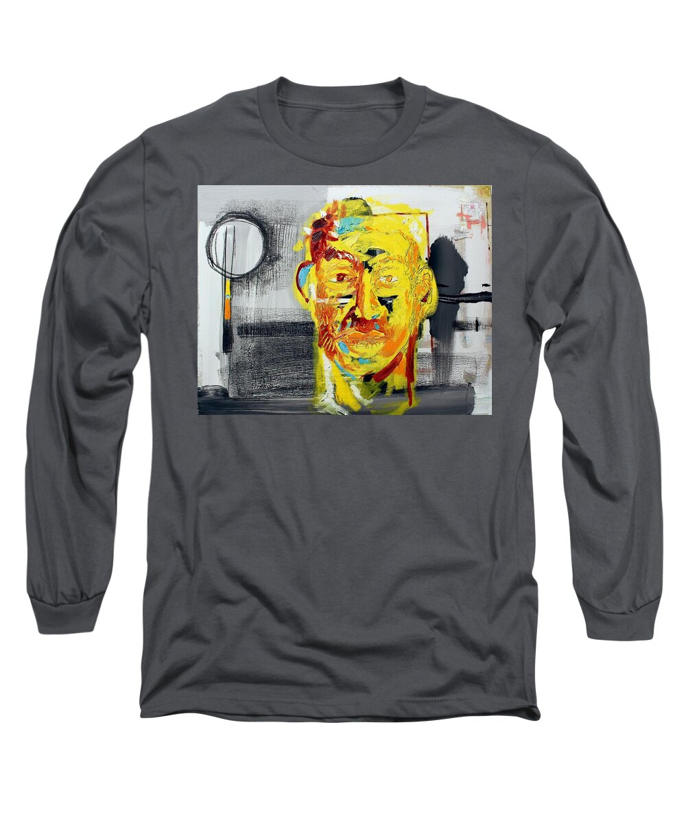 Abstract Long Sleeve T-Shirt featuring the mixed media Paradigm Shift by Aort Reed