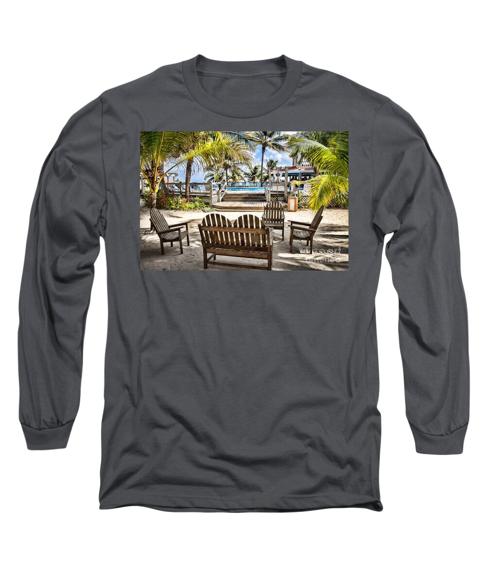 Ambergris Caye Long Sleeve T-Shirt featuring the photograph Paradise by Lawrence Burry