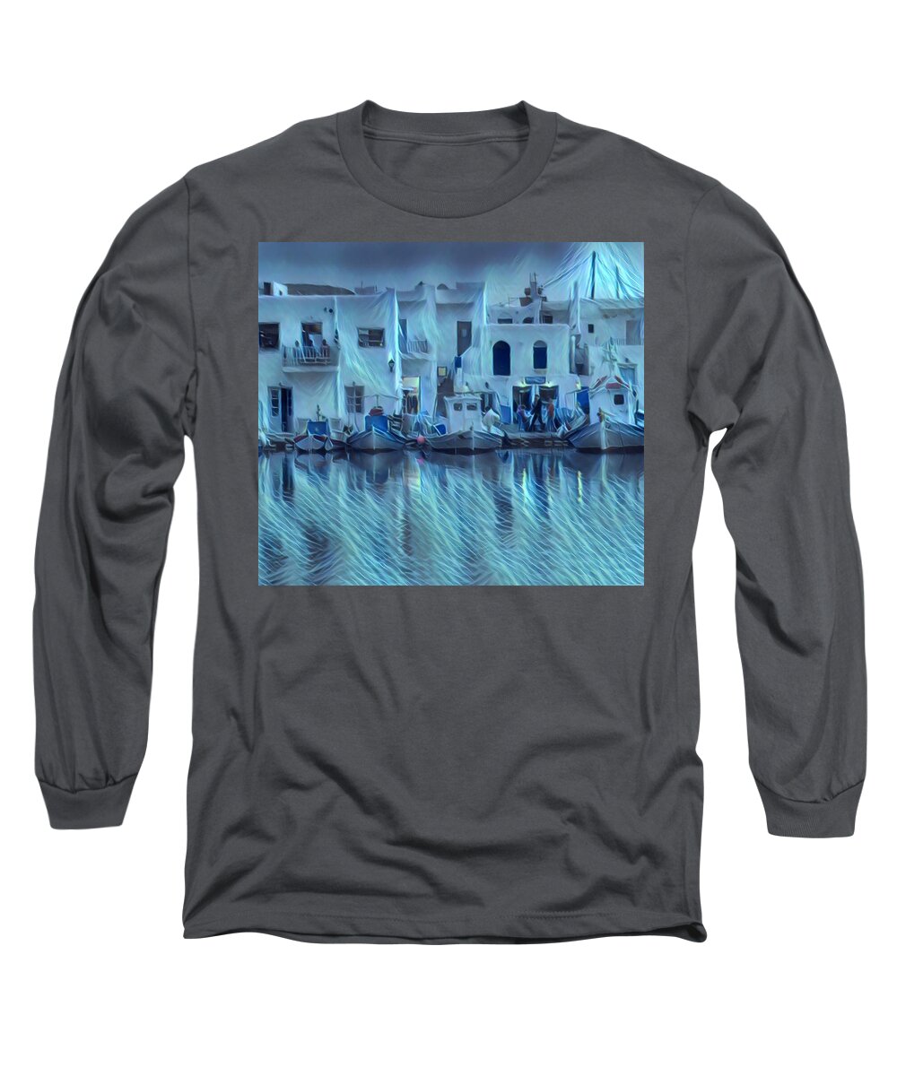 Colette Long Sleeve T-Shirt featuring the photograph Paros Island Beauty Greece by Colette V Hera Guggenheim