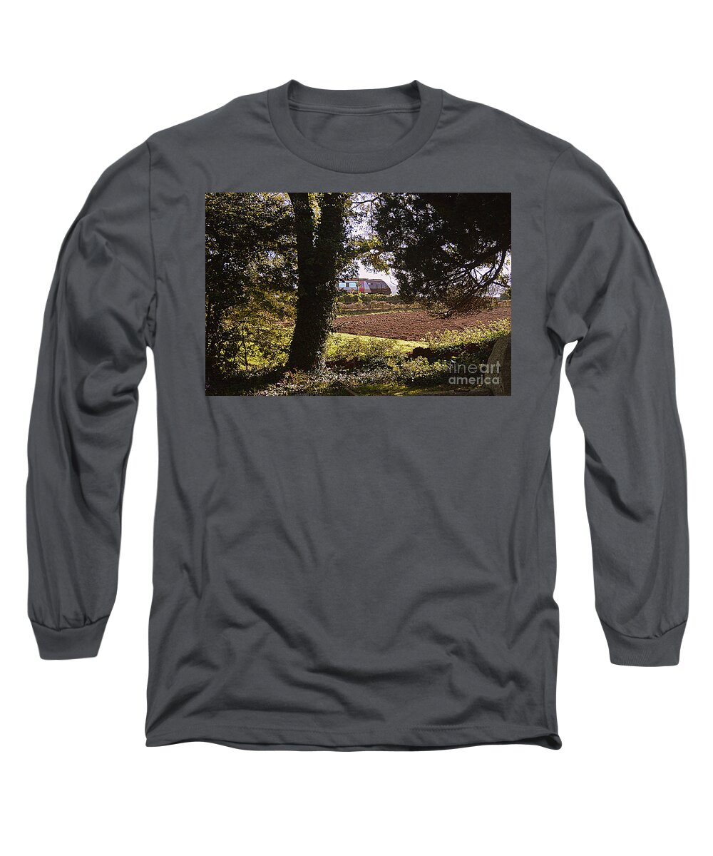 Train Long Sleeve T-Shirt featuring the photograph Passing Train by Andy Thompson
