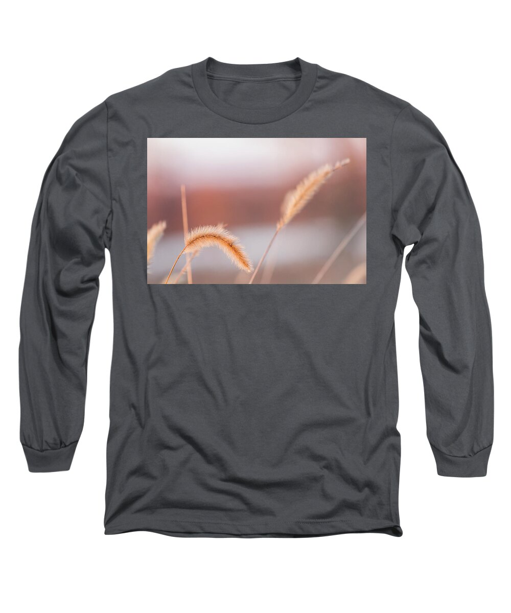 Weeds Long Sleeve T-Shirt featuring the photograph Pastel Sunset by Holly Ross