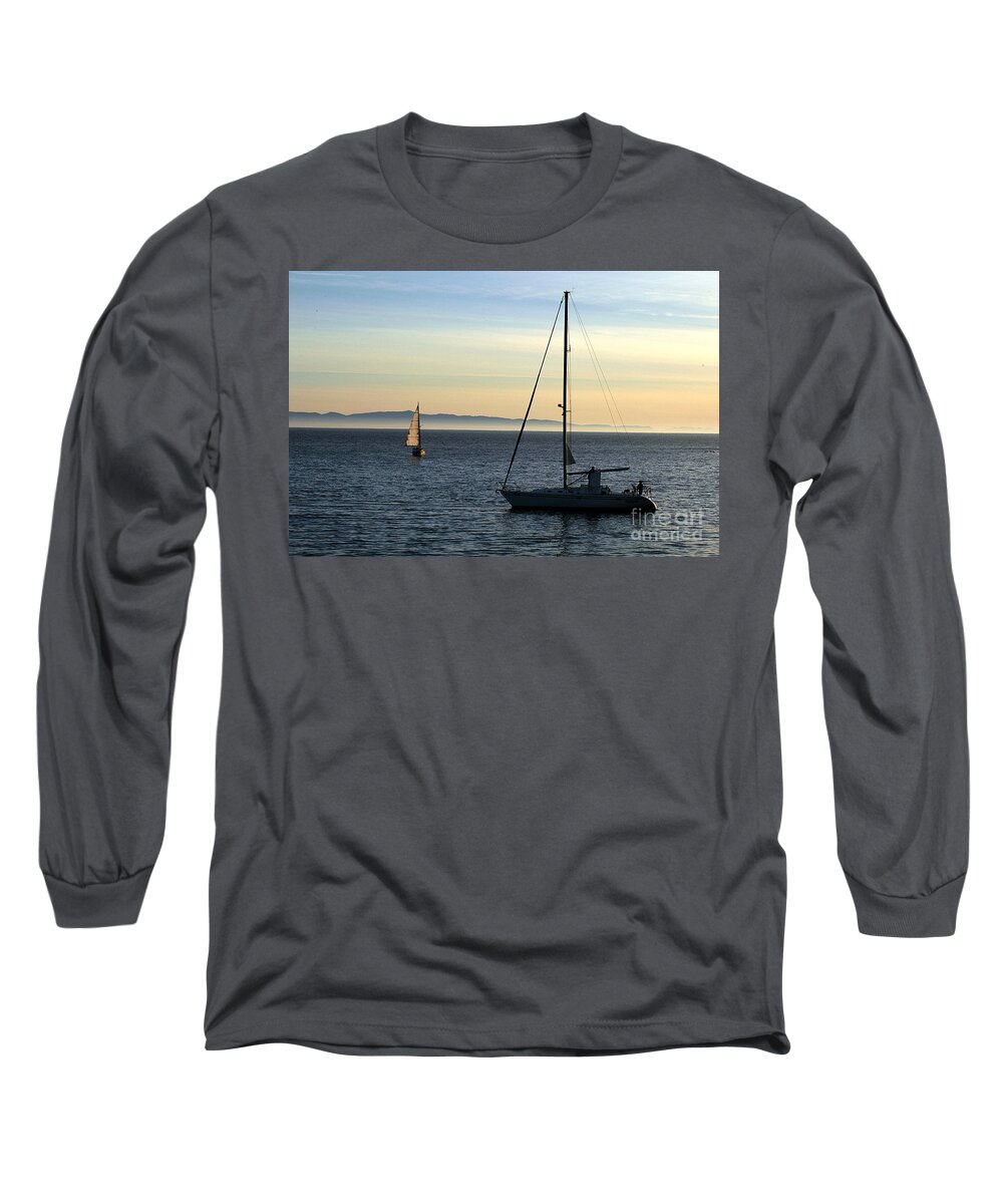 Clay Long Sleeve T-Shirt featuring the photograph Peaceful Day In Santa Barbara by Clayton Bruster