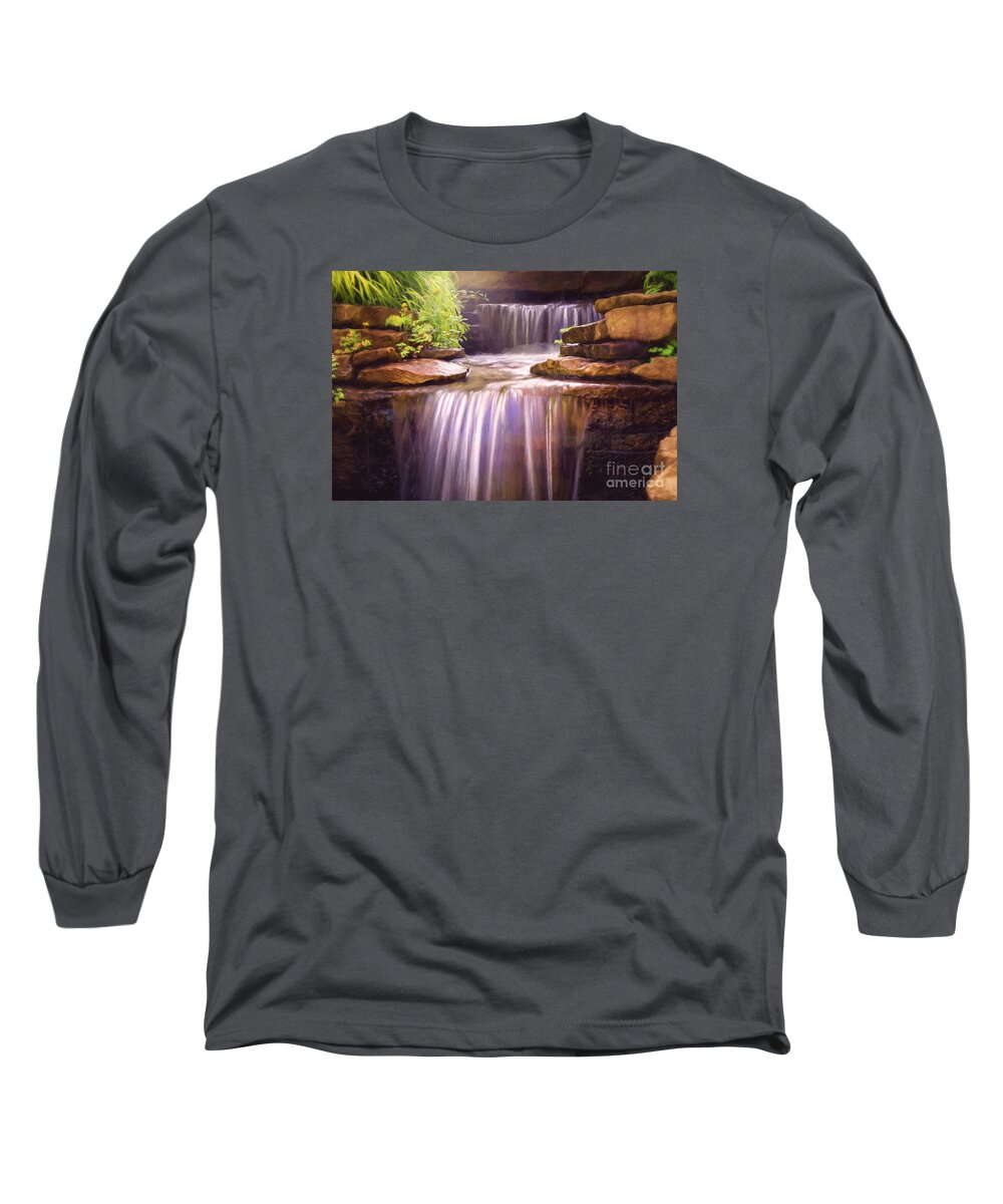 Nature Long Sleeve T-Shirt featuring the photograph Peaceful Waters by Sharon McConnell