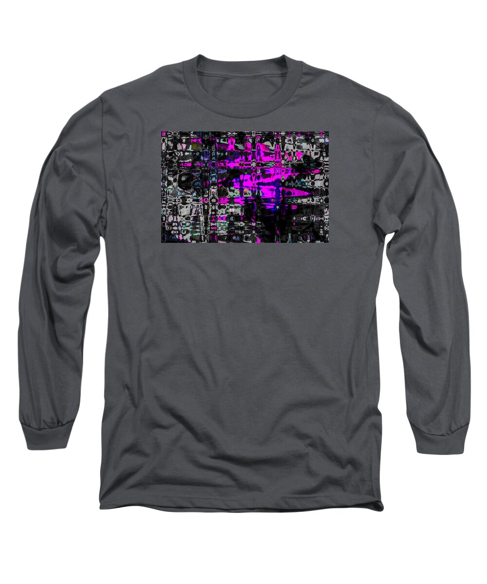 Abstract Long Sleeve T-Shirt featuring the photograph Persons,Places,Things 2 by Penny Lisowski