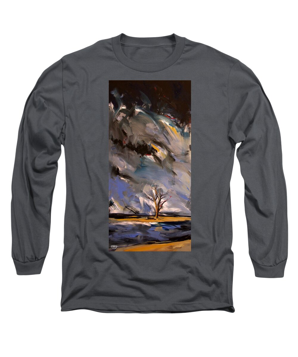  Long Sleeve T-Shirt featuring the painting Philosophy by John Gholson