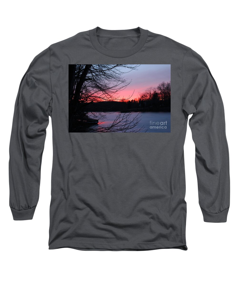 Cloud Long Sleeve T-Shirt featuring the photograph Pink Sky at Night by Jason Nicholas
