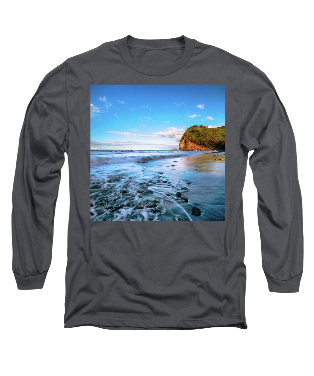 Pololu Valley Long Sleeve T-Shirt featuring the photograph Pololu Valley by Christopher Johnson