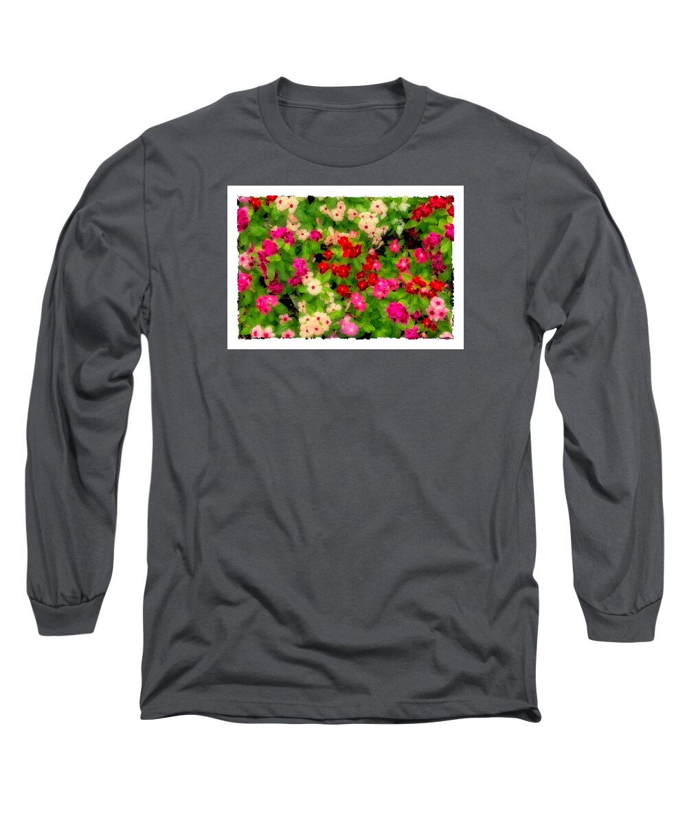 Texas Long Sleeve T-Shirt featuring the photograph Posing Periwinkles by Joe Ownbey