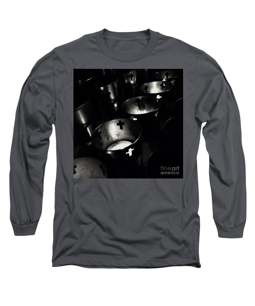 Church Long Sleeve T-Shirt featuring the photograph Prayer Offerings by Frank J Casella