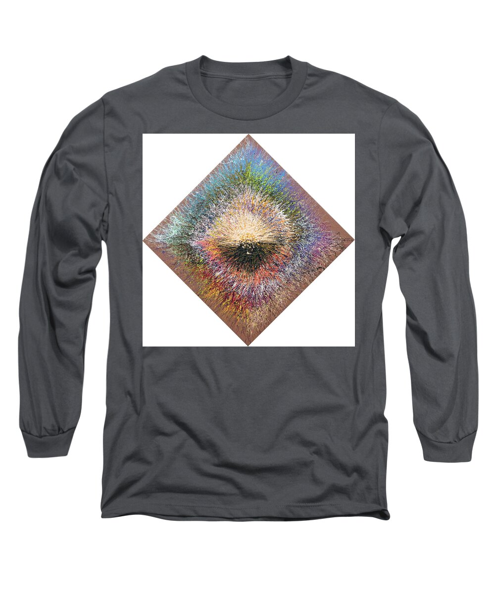 Color Long Sleeve T-Shirt featuring the painting Precursor Number Three by Stephen Mauldin