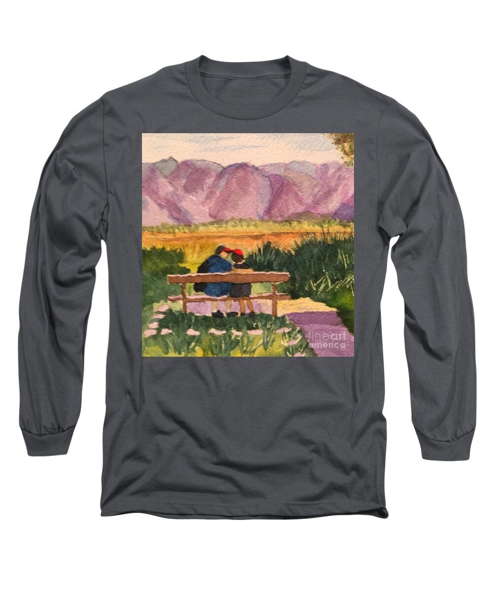 Love Long Sleeve T-Shirt featuring the painting Precious Moment in Time 2 by Sue Carmony