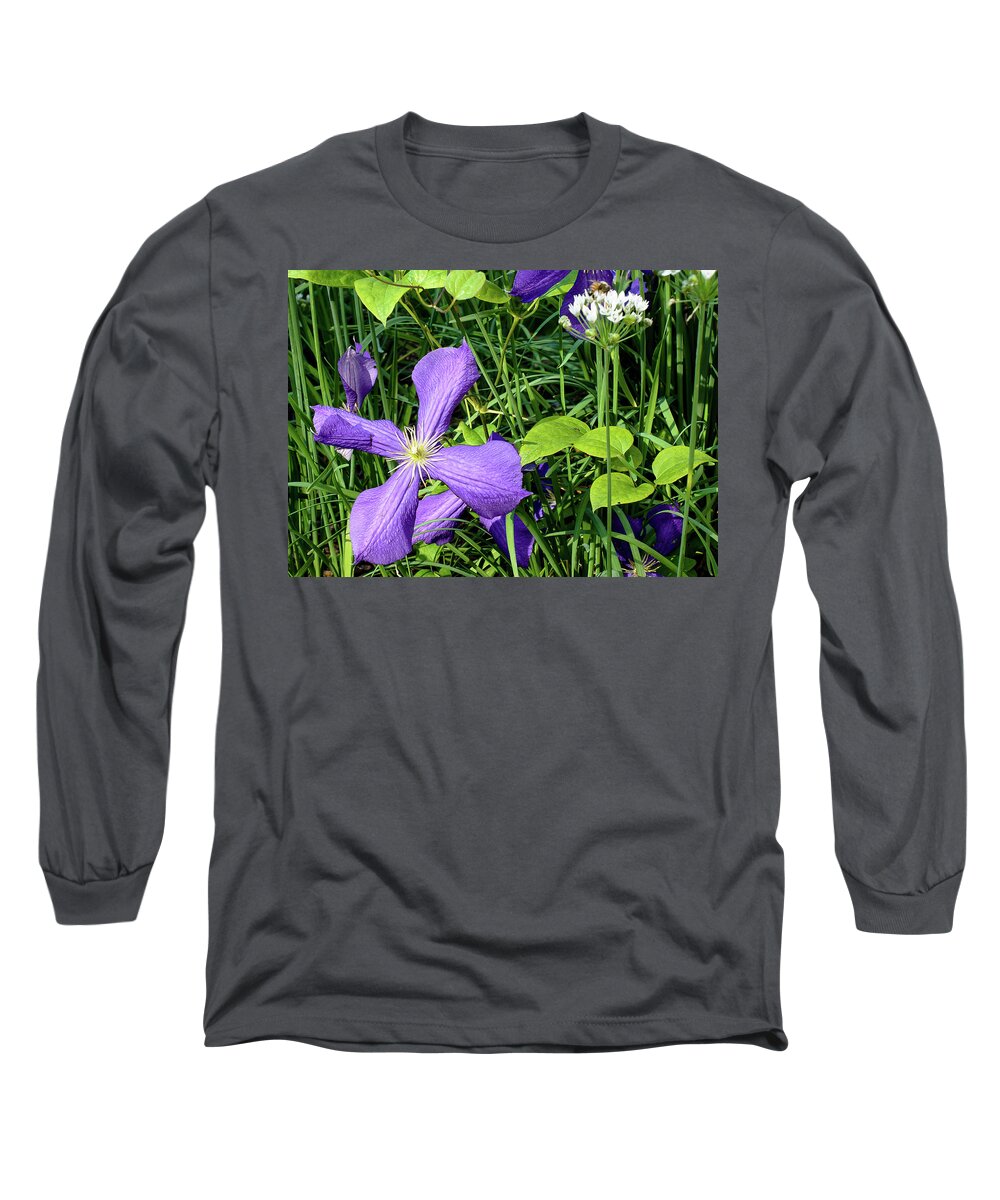 © Tom Potter Long Sleeve T-Shirt featuring the photograph Purple by Tom Potter
