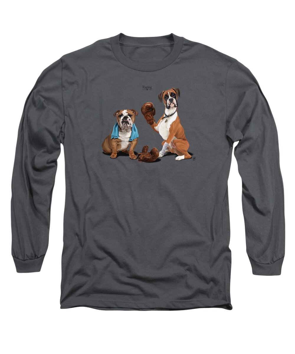 Illustration Long Sleeve T-Shirt featuring the digital art Raging by Rob Snow