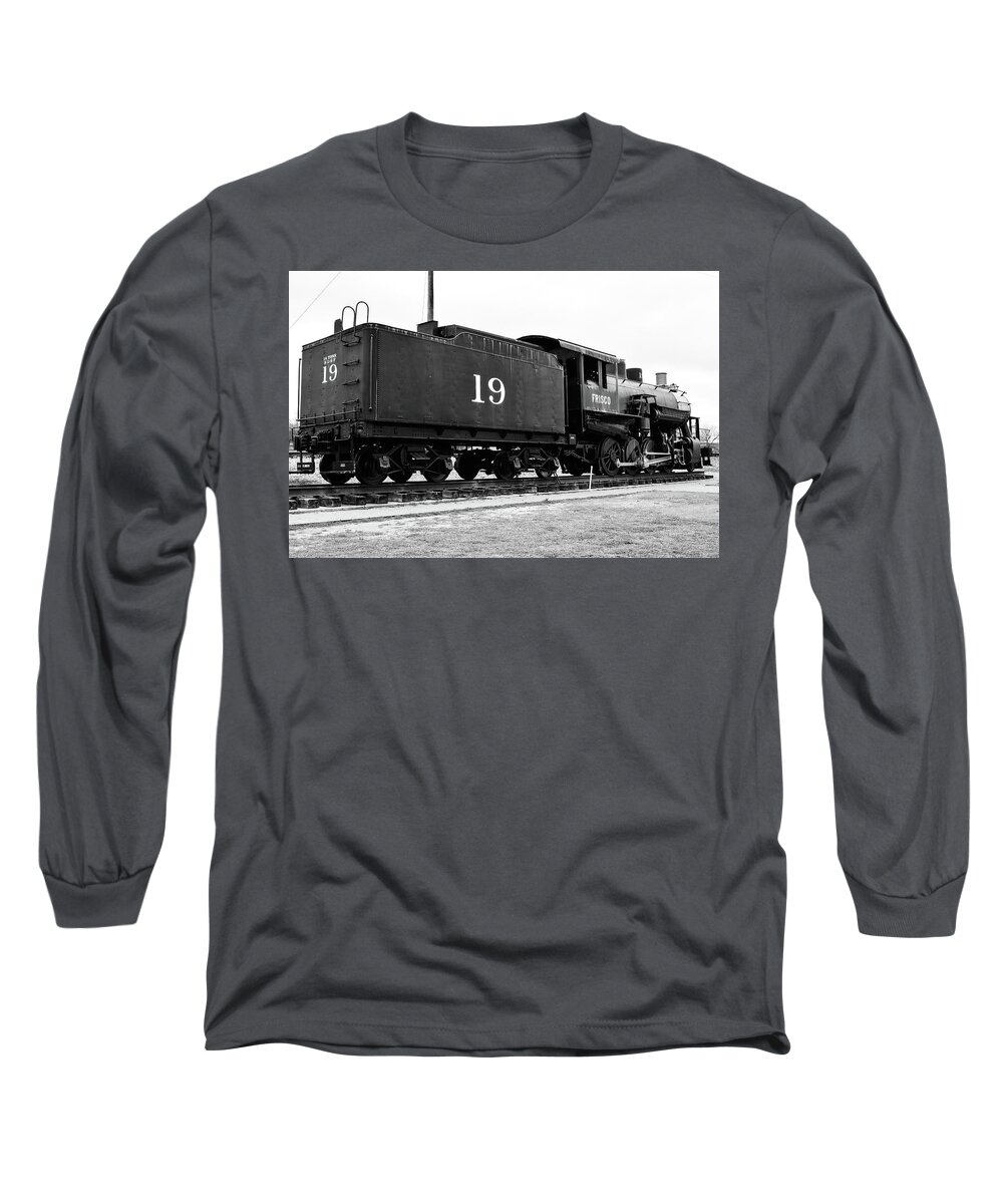 Frisco Long Sleeve T-Shirt featuring the photograph Railway Engine in Frisco by Nicole Lloyd