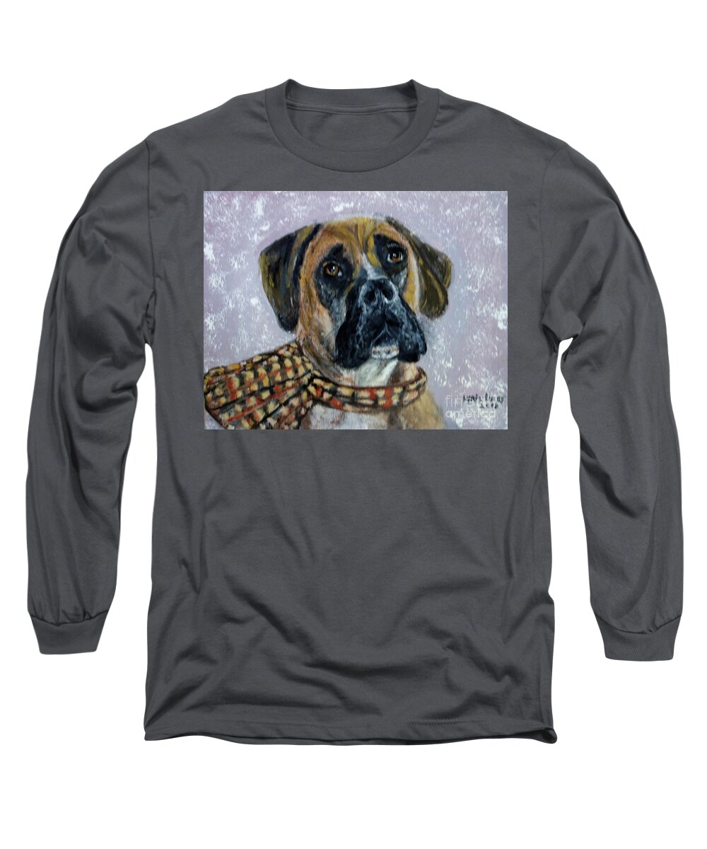 Portrait Long Sleeve T-Shirt featuring the painting Ralph by Lyric Lucas