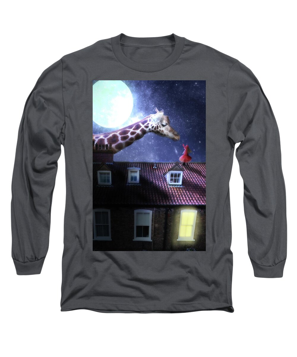 Neck Long Sleeve T-Shirt featuring the digital art Reaching out by Nathan Wright