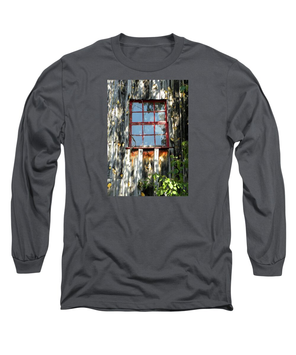 Red Window Long Sleeve T-Shirt featuring the photograph The Red Window by Sandi OReilly